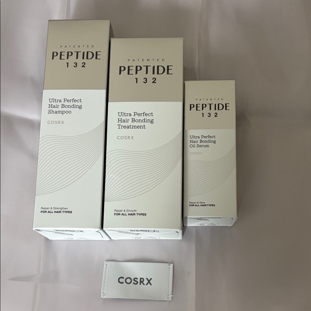 COSRX Peptide 132 ultra perfect Hair Bonding Set Shampoo Treatment Oil Serum